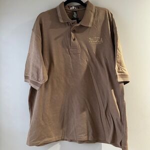 OnTour Polo Shirt Mens XXL Brown Excellent Mercerized Cotton Padua Franciscan